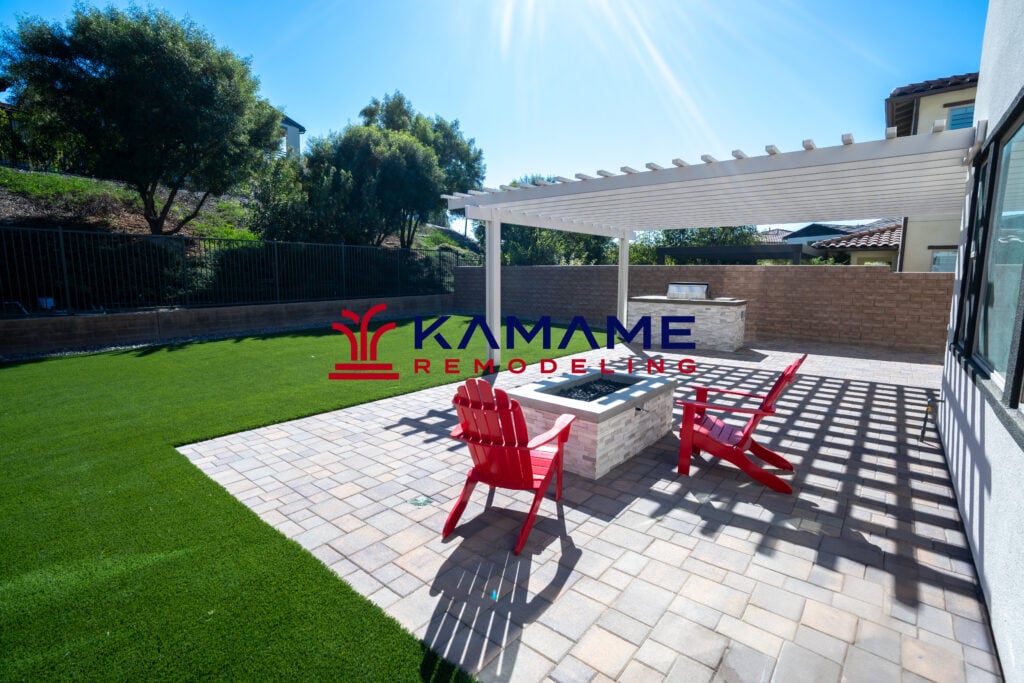 Patio pavers and backyard remodel orange county
